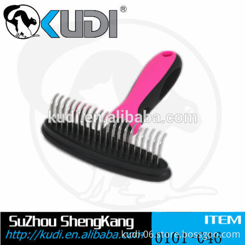 Large size elastic head pet dematting comb